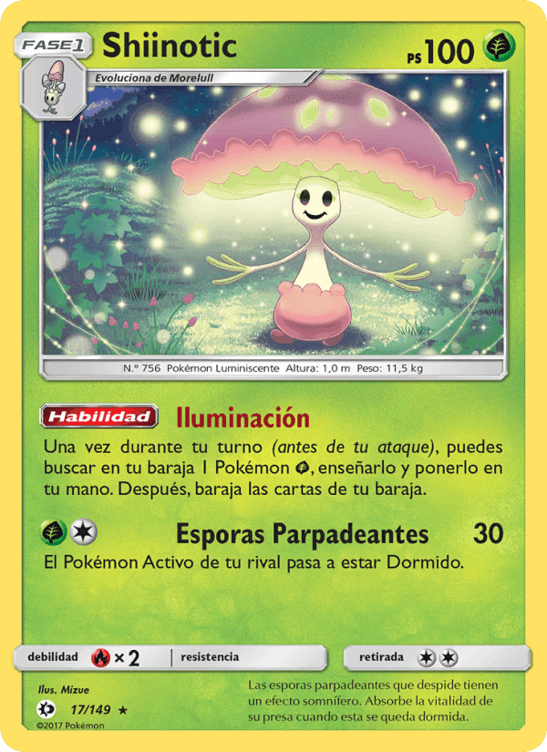 Shiinotic, carta 17 di Sol y Luna