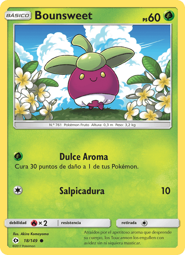 Bounsweet, carte 18 de Sol y Luna