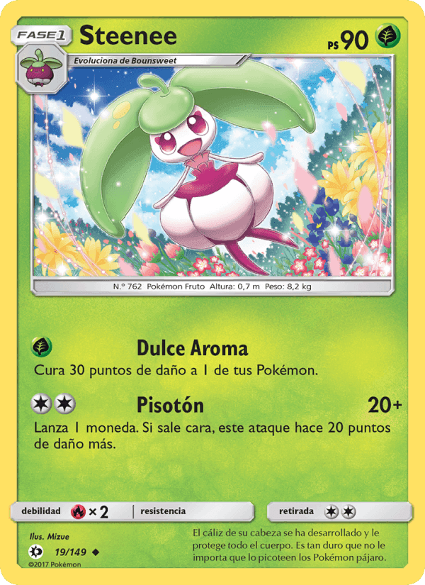 Steenee, carte 19 de Sol y Luna