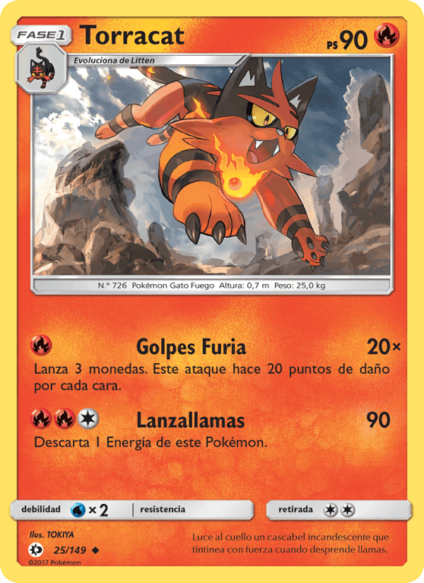 Torracat, carta 25 de Sol y Luna