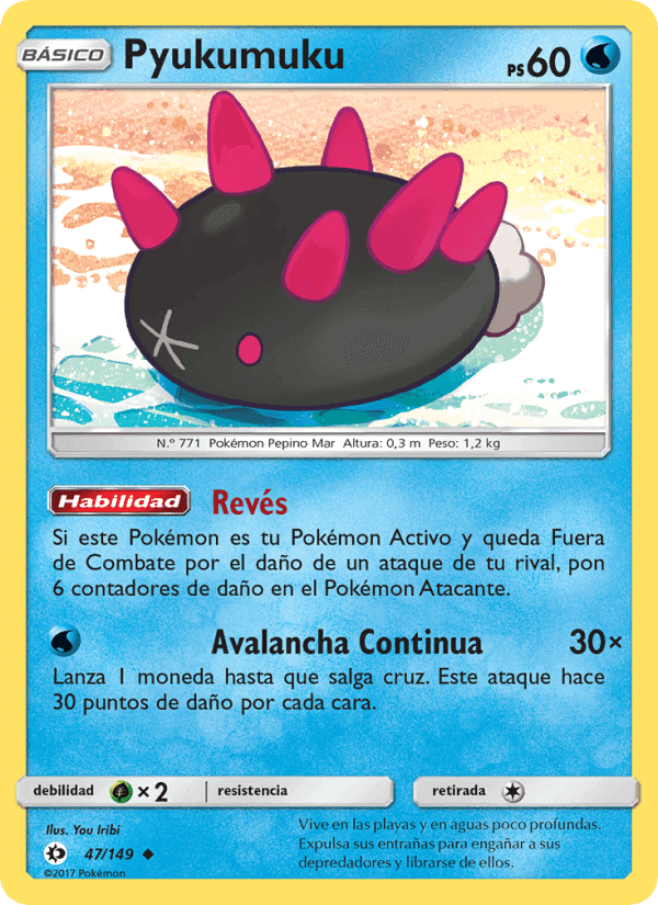 Pyukumuku, card 47 from Sol y Luna
