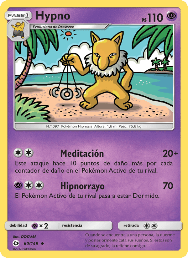 Hypno, carte 60 de Sol y Luna