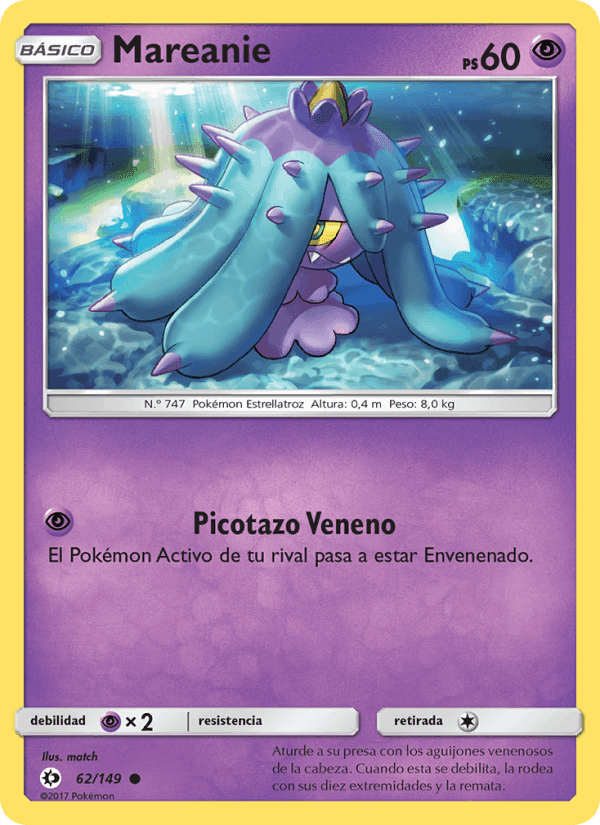 Mareanie, carta 62 de Sol y Luna