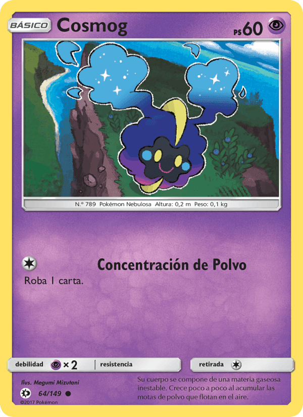 Cosmog, carta 64 de Sol y Luna