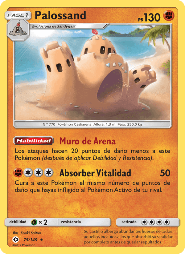 Palossand, carta 75 de Sol y Luna