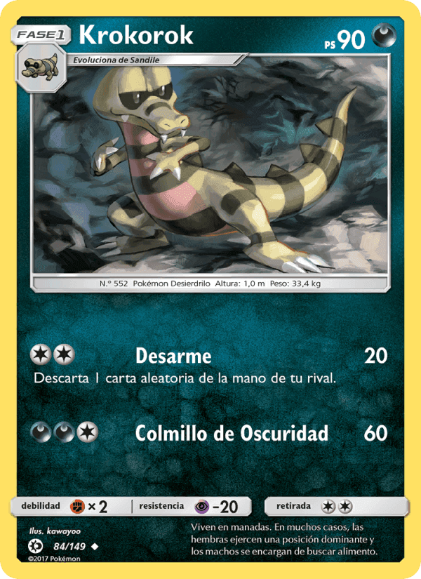 Krokorok, card 84 from Sol y Luna