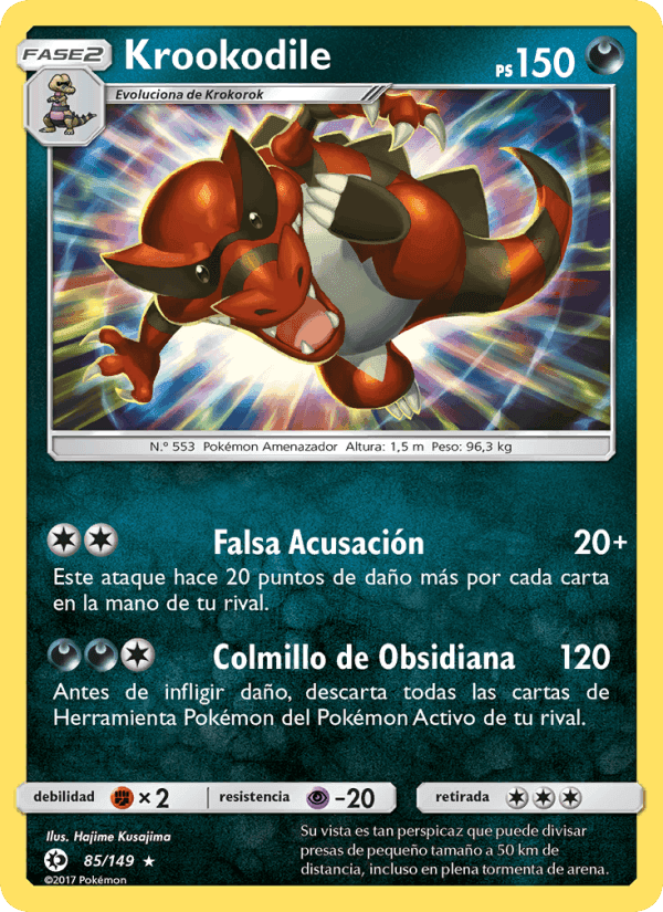Krookodile, carta 85 de Sol y Luna