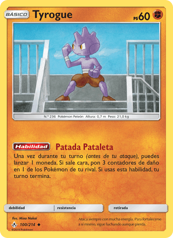 Tyrogue, carte 100 de Vínculos Indestructibles