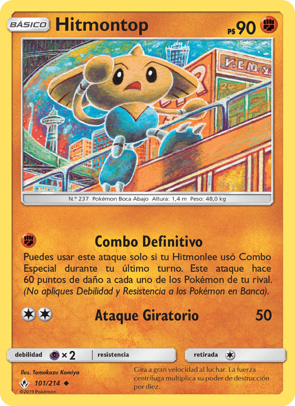 Hitmontop, carta 101 de Vínculos Indestructibles