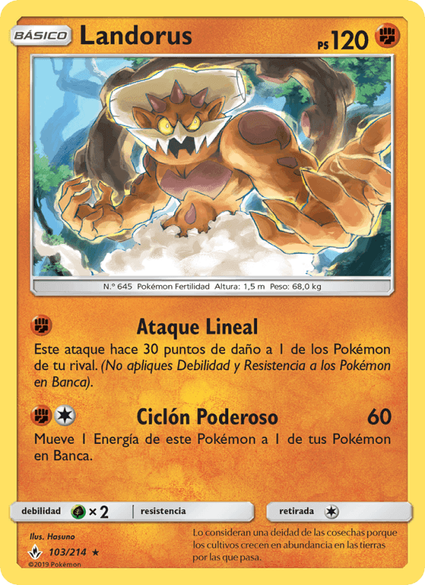 Landorus, carta 103 de Vínculos Indestructibles
