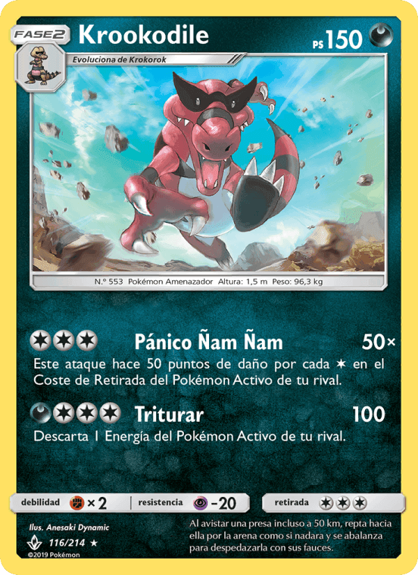 Krookodile, carta 116 de Vínculos Indestructibles