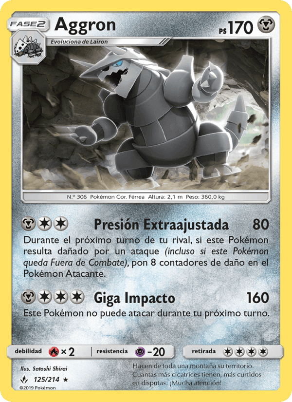 Aggron, carta 125 de Vínculos Indestructibles
