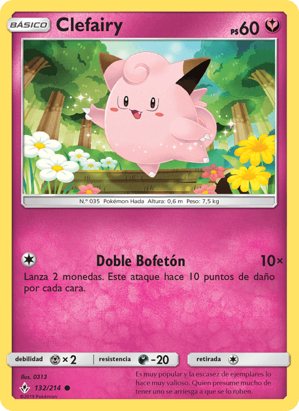 Clefairy, carta 132 di Vínculos Indestructibles