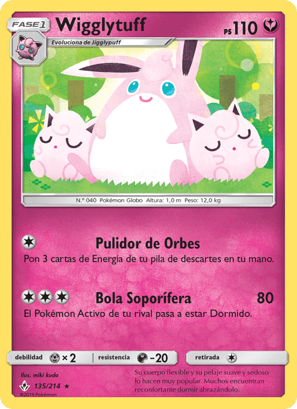 Wigglytuff, carta 135 de Vínculos Indestructibles