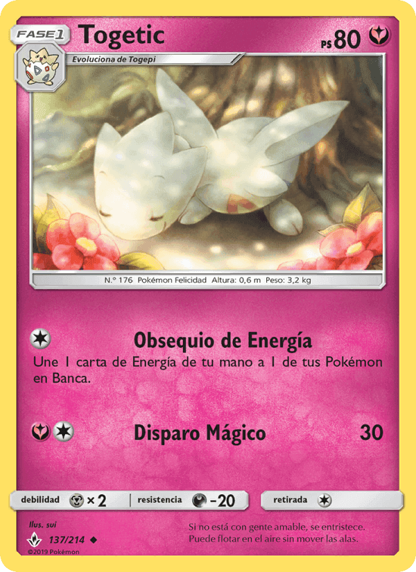 Togetic, card 137 from Vínculos Indestructibles
