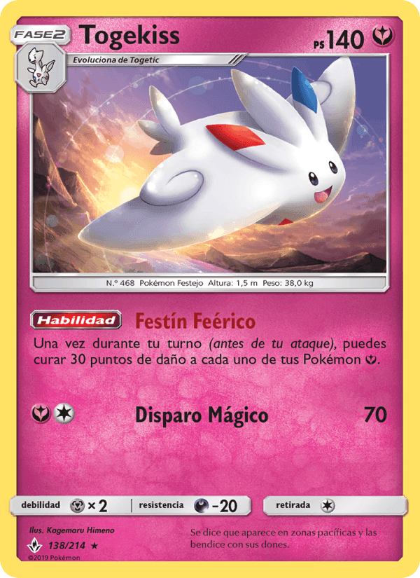 Togekiss, card 138 from Vínculos Indestructibles