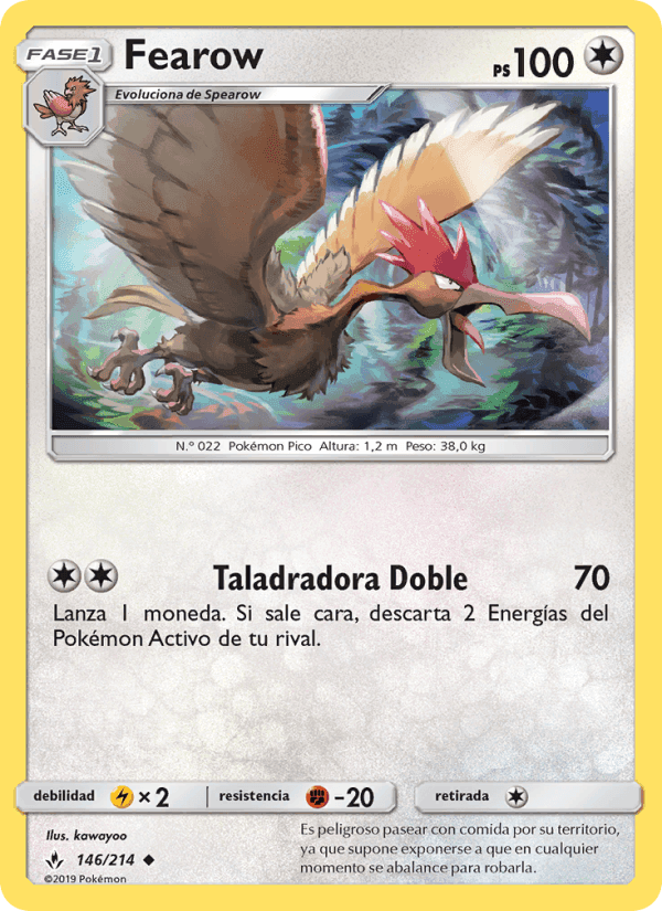 Fearow, carta 146 de Vínculos Indestructibles