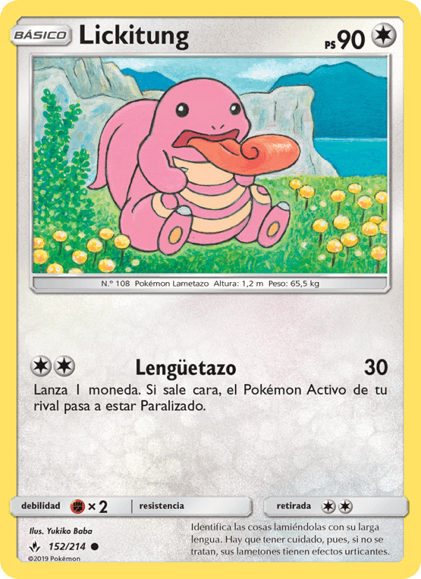 Lickitung, carta 152 de Vínculos Indestructibles