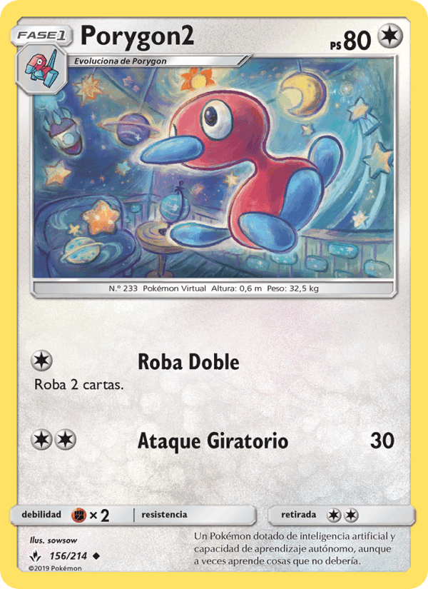 Porygon2, carta 156 de Vínculos Indestructibles