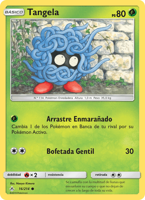 Tangela, carte 16 de Vínculos Indestructibles