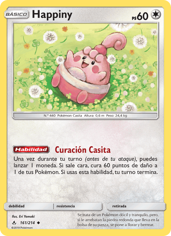 Vínculos Indestructibles の 161 番、Happiny