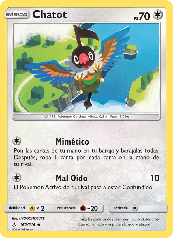 Chatot, carta 162 de Vínculos Indestructibles