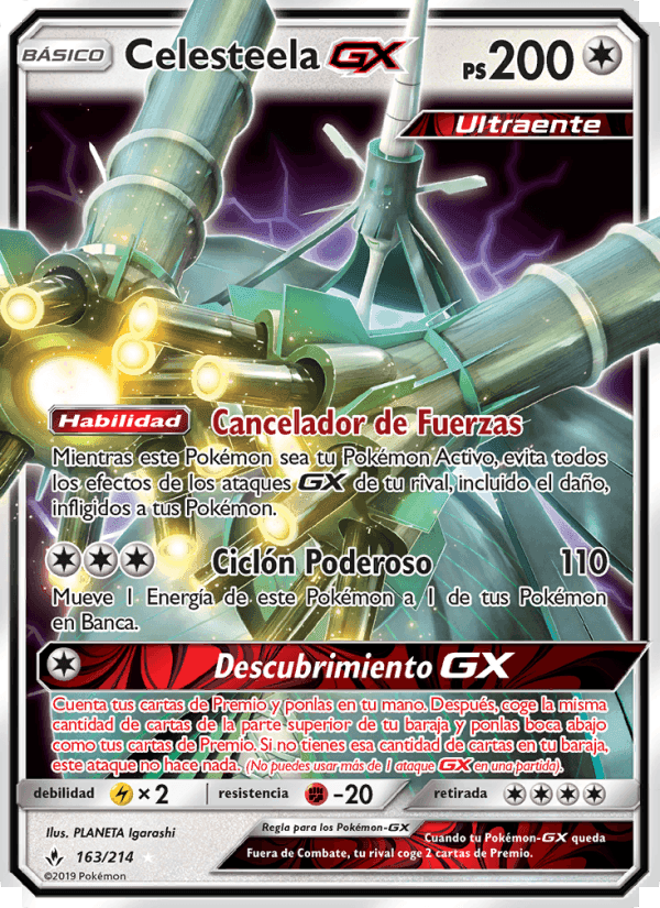 Celesteela GX, carta 163 di Vínculos Indestructibles