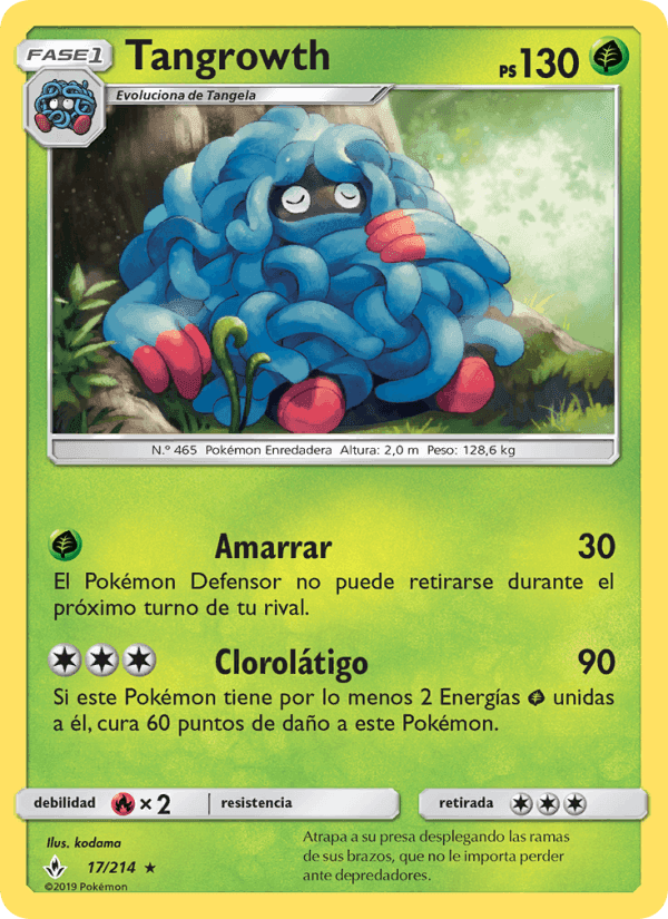 Tangrowth, carta 17 de Vínculos Indestructibles