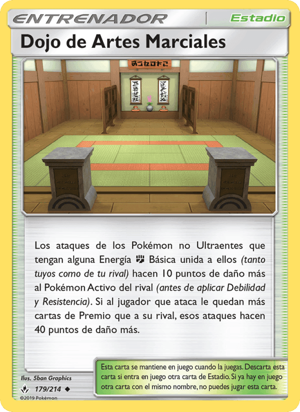 Dojo de Artes Marciales, card 179 from Vínculos Indestructibles