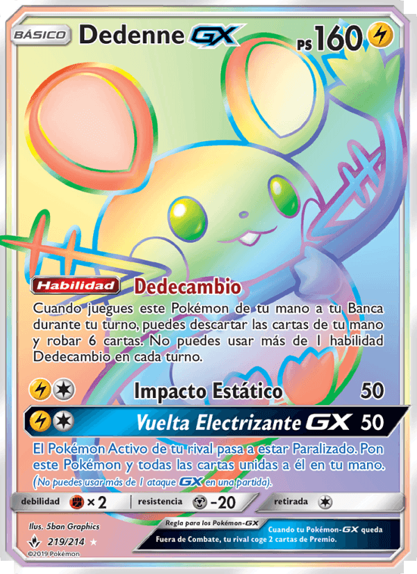 Dedenne GX, carta 219 de Vínculos Indestructibles