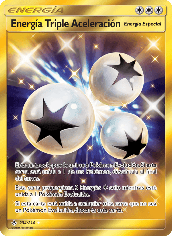Energía Triple Aceleración, card 234 from Vínculos Indestructibles