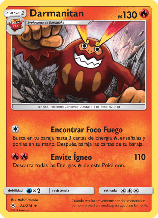 Darmanitan, carte 24 de Vínculos Indestructibles