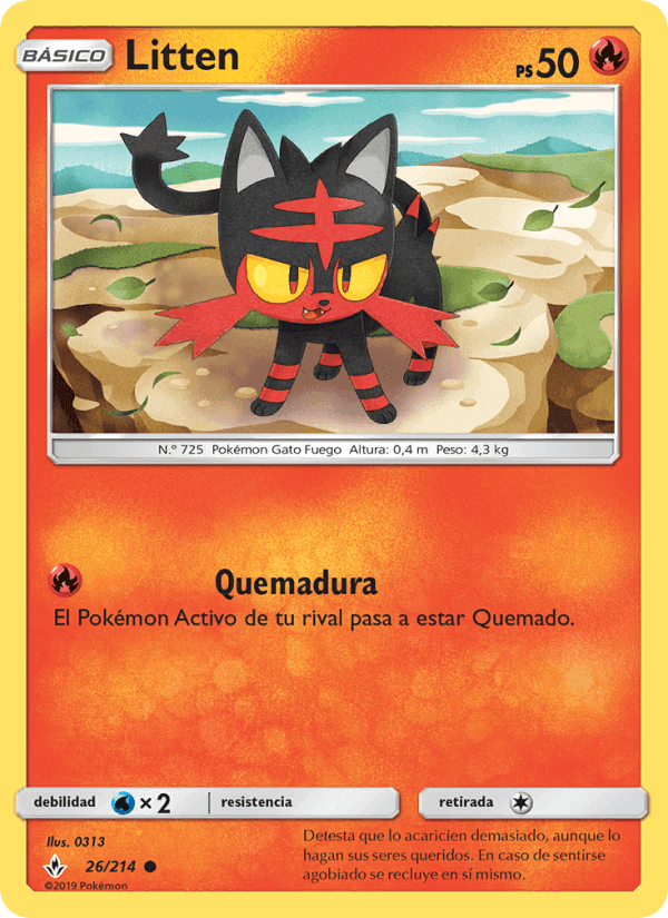 Litten, carta 26 de Vínculos Indestructibles