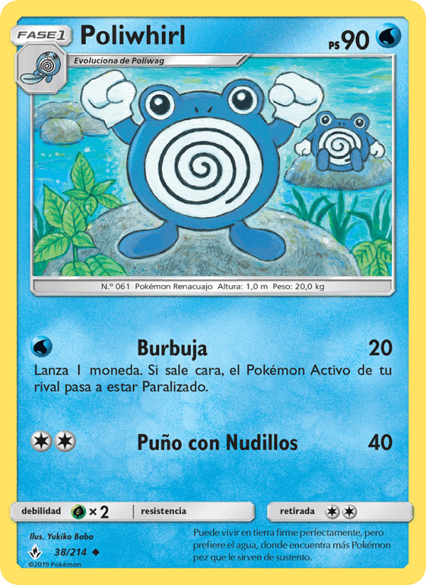 Poliwhirl, carte 38 de Vínculos Indestructibles