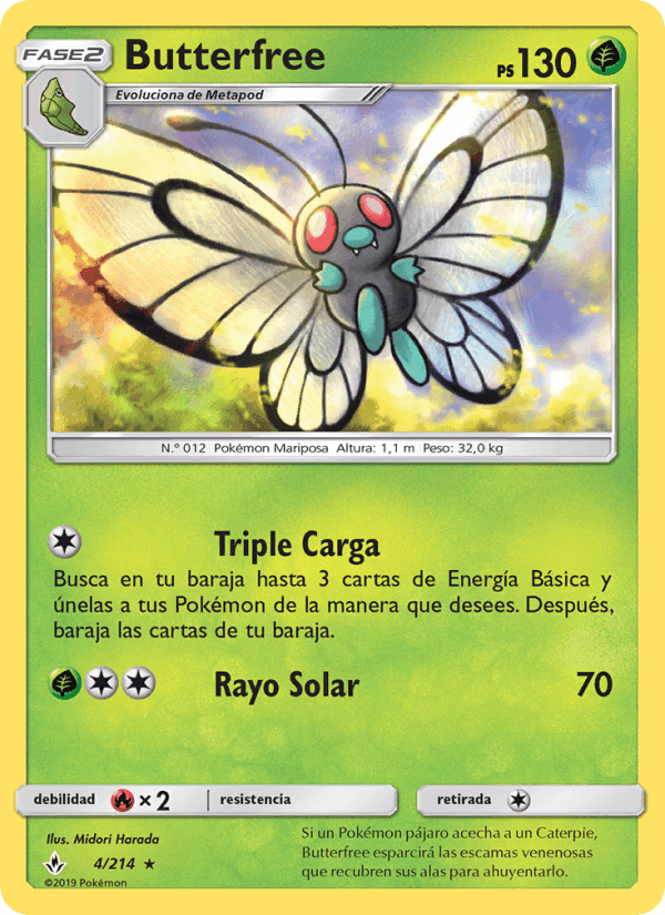 Butterfree, carte 4 de Vínculos Indestructibles