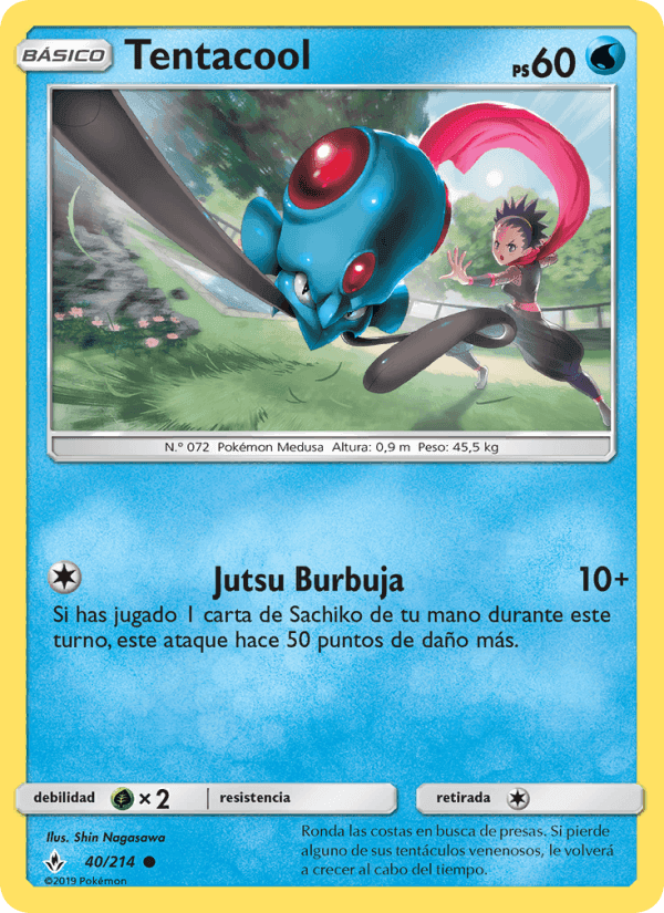 Tentacool, carta 40 de Vínculos Indestructibles