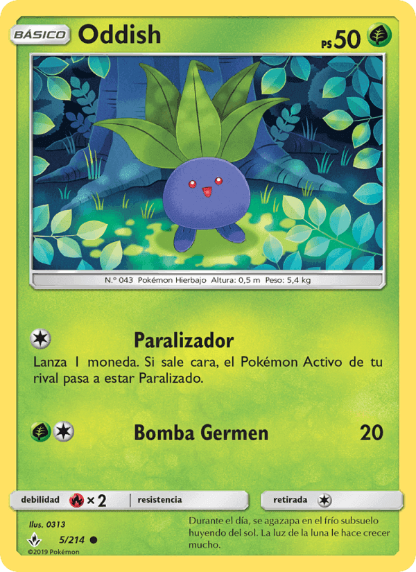 Oddish, carta 5 de Vínculos Indestructibles