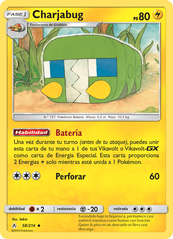 Charjabug, carte 58 de Vínculos Indestructibles
