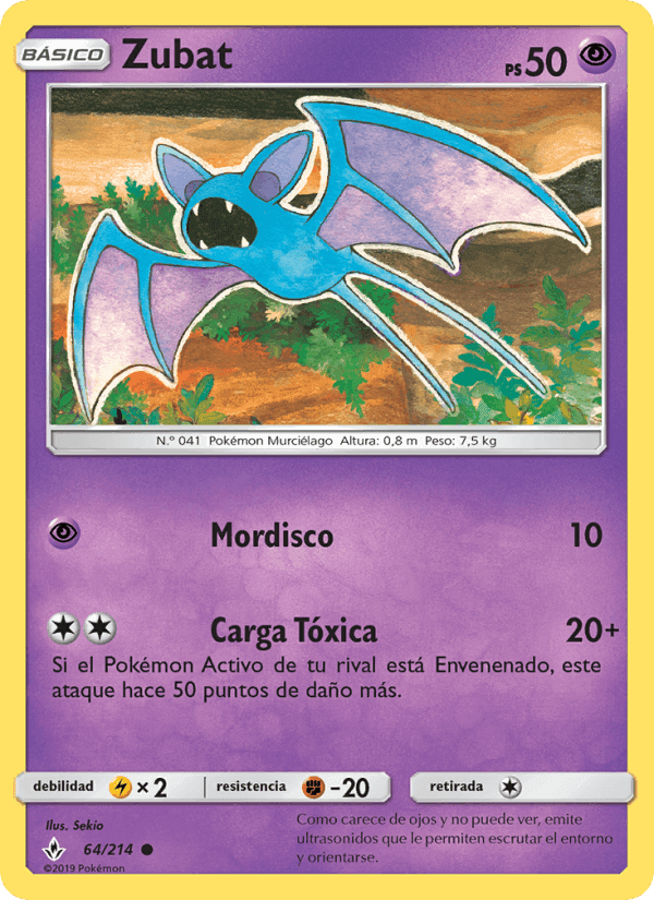 Zubat, carta 64 de Vínculos Indestructibles