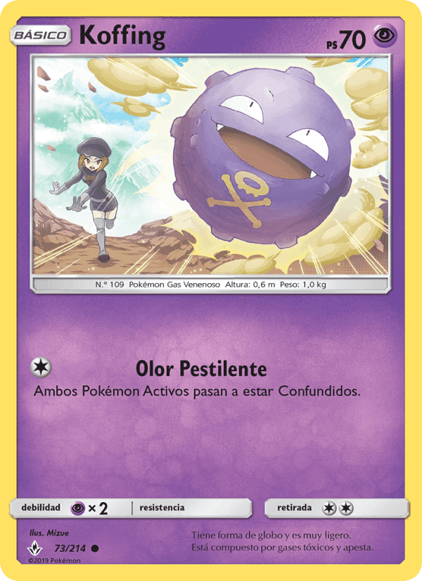 Koffing, carta 73 de Vínculos Indestructibles