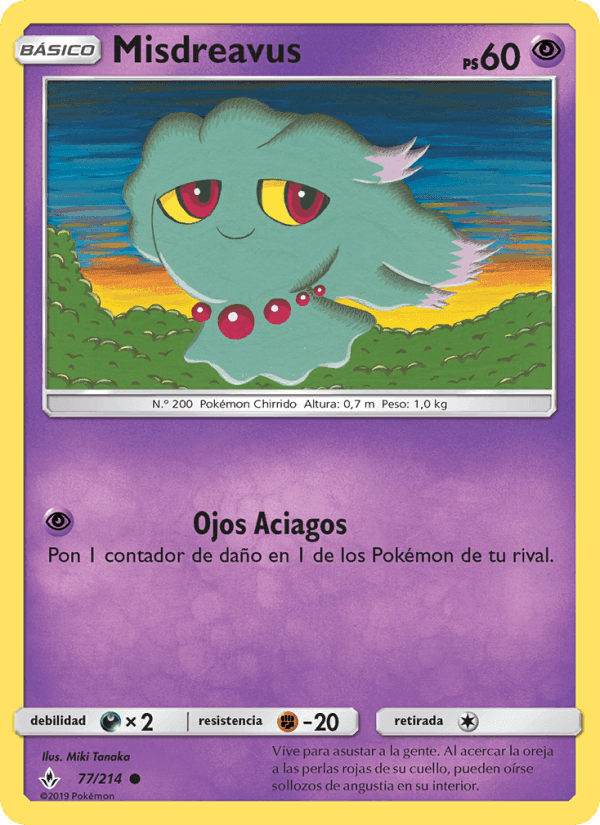 Misdreavus, carta 77 de Vínculos Indestructibles