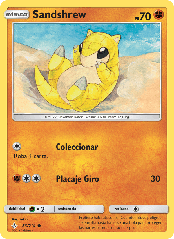 Sandshrew, carta 83 de Vínculos Indestructibles