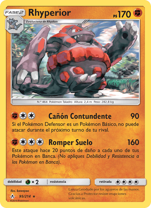 Rhyperior, card 95 from Vínculos Indestructibles