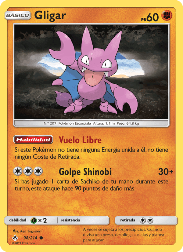 Gligar, carta 98 de Vínculos Indestructibles