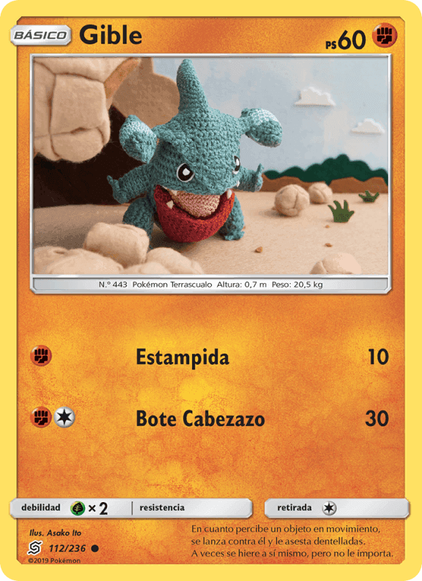 Gible, carta 112 de Mentes Unidas