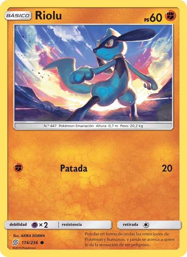 Riolu, carta 116 de Mentes Unidas