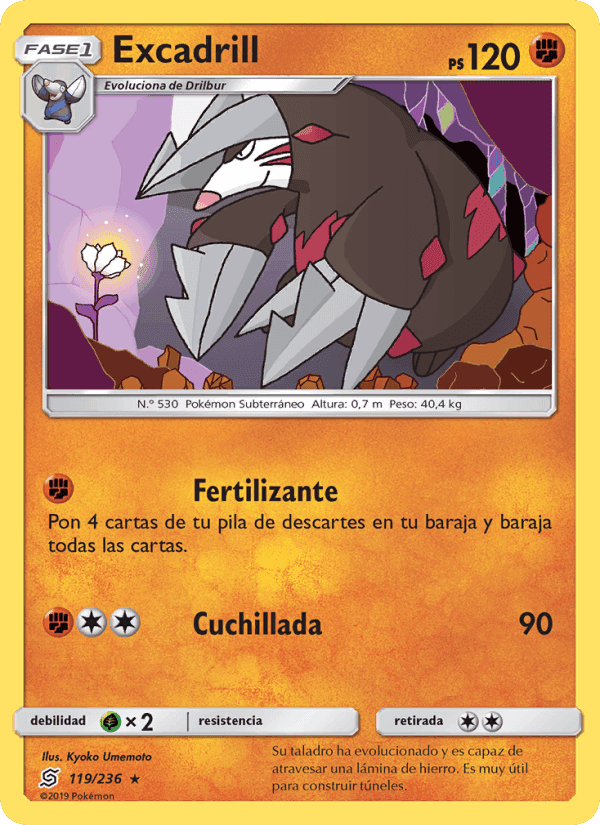 Excadrill, carta 119 de Mentes Unidas