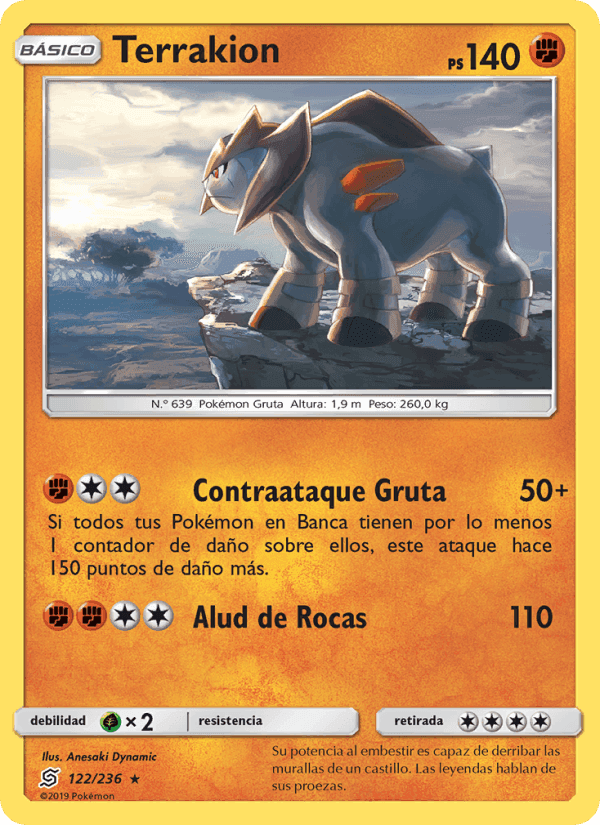 Terrakion, carte 122 de Mentes Unidas