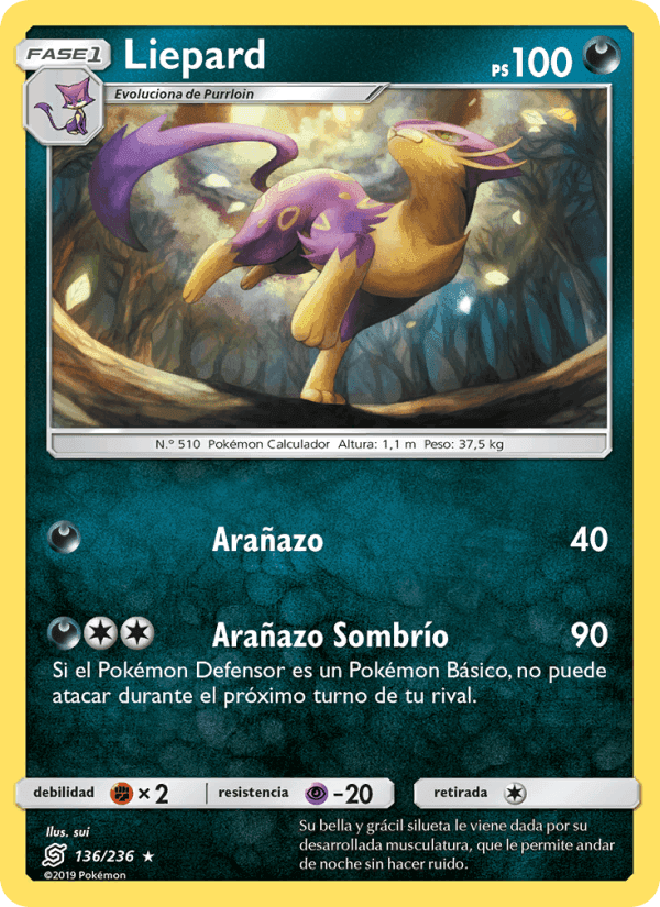 Liepard, carta 136 de Mentes Unidas
