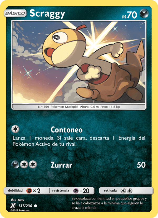 Scraggy, card 137 from Mentes Unidas